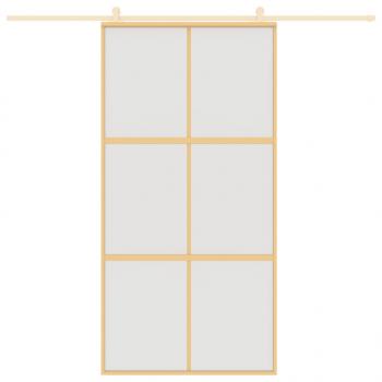 Schiebetür Golden 102,5x205 cm Matt ESG-Glas und Aluminium