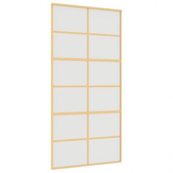 Schiebetür Golden 102,5x205 cm Matt ESG-Glas und Aluminium