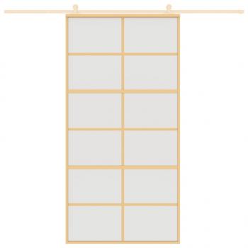 Schiebetür Golden 102,5x205 cm Matt ESG-Glas und Aluminium