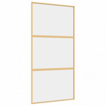 Schiebetür Golden 102,5x205 cm ESG-Klarglas und Aluminium