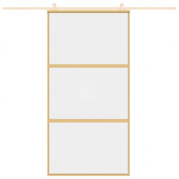 Schiebetür Golden 102,5x205 cm ESG-Klarglas und Aluminium