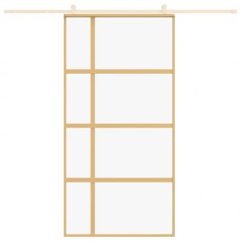 Schiebetür Golden 102,5x205 cm ESG-Klarglas und Aluminium