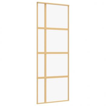 Schiebetür Golden 76x205 cm ESG-Klarglas und Aluminium