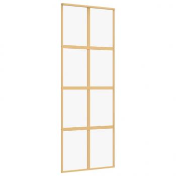 Schiebetür Golden 76x205 cm ESG-Klarglas und Aluminium