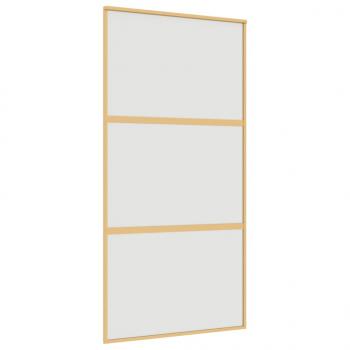 Schiebetür Golden 102,5x205 cm Matt ESG-Glas und Aluminium