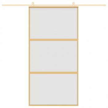 Schiebetür Golden 102,5x205 cm Matt ESG-Glas und Aluminium