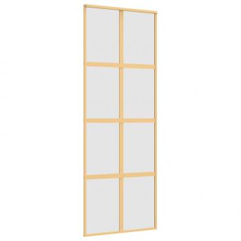 Schiebetür Golden 76x205 cm Matt ESG-Glas und Aluminium