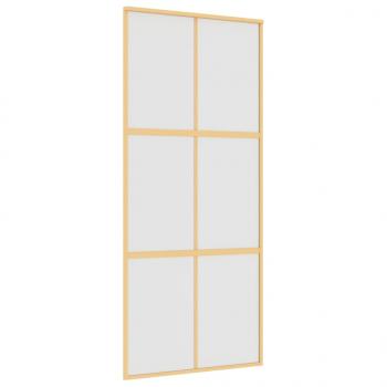 Schiebetür Golden 90x205 cm Matt ESG-Glas und Aluminium