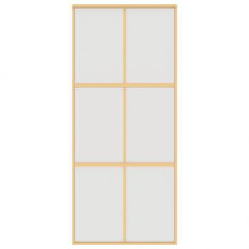 Schiebetür Golden 90x205 cm Matt ESG-Glas und Aluminium