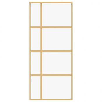 Schiebetür Golden 90x205 cm ESG-Klarglas und Aluminium