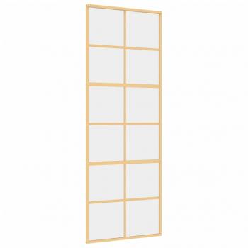 Schiebetür Golden 76x205 cm ESG-Klarglas und Aluminium