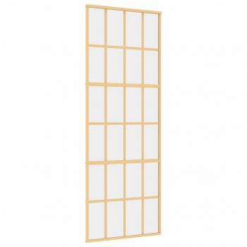 Schiebetür Golden 76x205 cm ESG-Klarglas und Aluminium