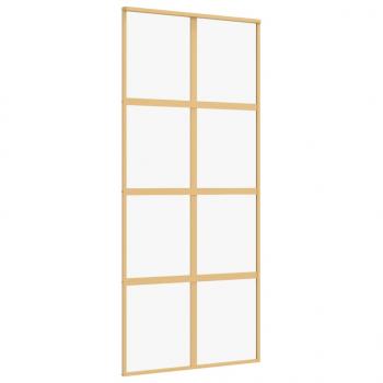 Schiebetür Golden 90x205 cm ESG-Klarglas und Aluminium