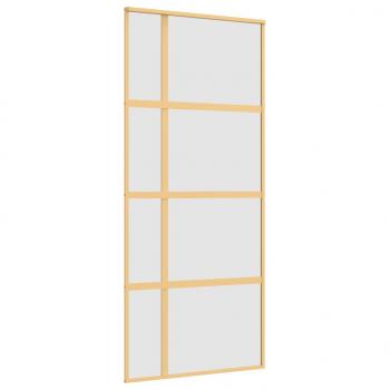 Schiebetür Golden 90x205 cm Matt ESG-Glas und Aluminium