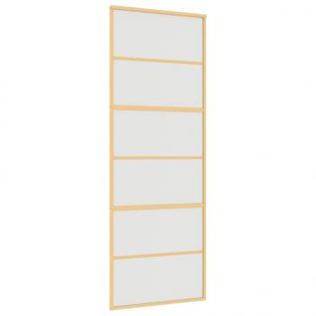 Schiebetür Golden 76x205 cm Matt ESG-Glas und Aluminium