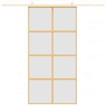 Schiebetür Golden 102,5x205 cm Matt ESG-Glas und Aluminium