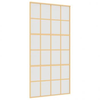 Schiebetür Golden 102,5x205 cm Matt ESG-Glas und Aluminium