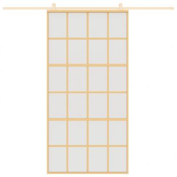 Schiebetür Golden 102,5x205 cm Matt ESG-Glas und Aluminium