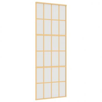 Schiebetür Golden 76x205 cm Matt ESG-Glas und Aluminium