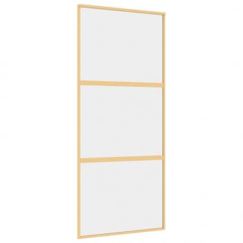 Schiebetür Golden 90x205 cm ESG-Klarglas und Aluminium