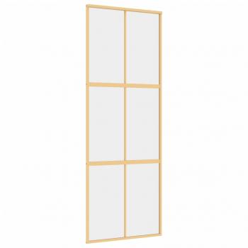 Schiebetür Golden 76x205 cm ESG-Klarglas und Aluminium