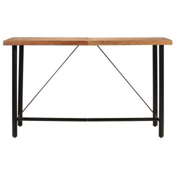 Bartisch 180x70x107 cm Massivholz Akazie und Eisen