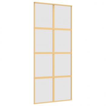 Schiebetür Golden 90x205 cm Matt ESG-Glas und Aluminium