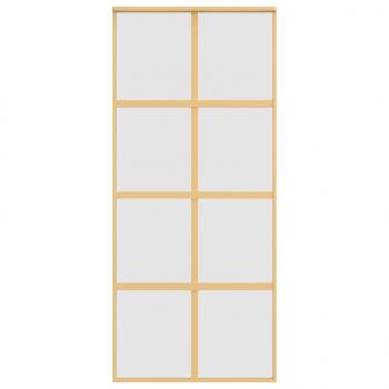 Schiebetür Golden 90x205 cm Matt ESG-Glas und Aluminium