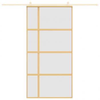 Schiebetür Golden 102,5x205 cm Matt ESG-Glas und Aluminium