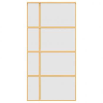 Schiebetür Golden 102,5x205 cm Matt ESG-Glas und Aluminium