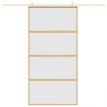 Schiebetür Golden 102,5x205 cm Matt ESG-Glas und Aluminium