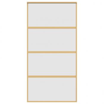 Schiebetür Golden 102,5x205 cm Matt ESG-Glas und Aluminium