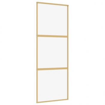 Schiebetür Golden 76x205 cm ESG-Klarglas und Aluminium