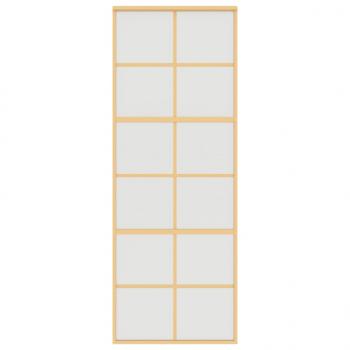 Schiebetür Golden 76x205 cm Matt ESG-Glas und Aluminium