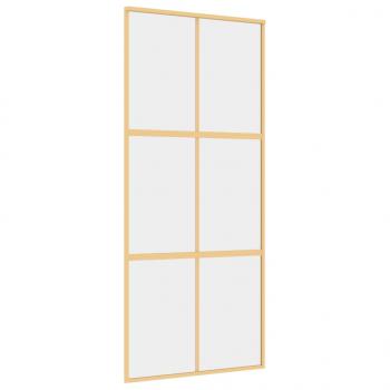 Schiebetür Golden 90x205 cm ESG-Klarglas und Aluminium