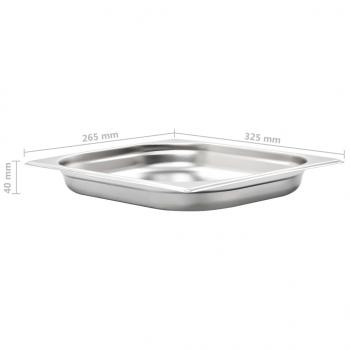 Gastronormbehälter 8 Stk. GN 1/2 40 mm Edelstahl 