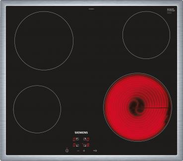 ARDEBO.de Siemens ET645HE17 iQ100 Autarkes Glaskeramik Kochfeld, Glaskeramik, 60 cm breit, touchControl, reStart, schwarz