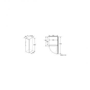 Siemens KA95NVIEP Europäischer Side-by-Side (KS36VVIEP, GS36NVIEP + KS39ZAL00), 120 cm breit, 588l, freshSense, noFrost, edelstahl