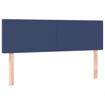 Kopfteile 2 Stk. Blau 72x5x78/88 cm Stoff