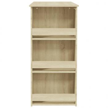 Bartisch mit Regal Sonoma-Eiche 102x50x103,5 cm Holzwerkstoff