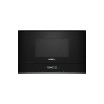 ARDEBO.de Siemens BE732R1B1 iQ700 Einbau Mikrowelle mit Grill, 59,4 cm breit, 900W, 21 L, 5 Leistungsstufen, Quick start, TFT Touchdisplay, schwarz