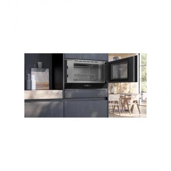 Siemens BE732R1B1 iQ700 Einbau Mikrowelle mit Grill, 59,4 cm breit, 900W, 21 L, 5 Leistungsstufen, Quick start, TFT Touchdisplay, schwarz