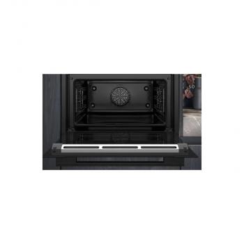 Siemens CB774G1B1 iQ700 A+ Einbaukompaktbackofen, 59,4 cm breit, 47 L, Kindersicherung, TFT Touchdisplay, Home Connect, schwarz