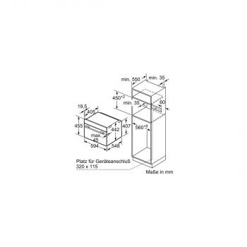 Siemens CB774G1B1 iQ700 A+ Einbaukompaktbackofen, 59,4 cm breit, 47 L, Kindersicherung, TFT Touchdisplay, Home Connect, schwarz