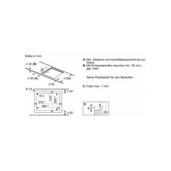 Siemens EH601HEB1E iQ100 Autarkes Induktionskochfeld, Glaskeramik, 57,2 cm breit, 17 Leistungsstufen, powerBoost, Kindersicherung, Quick start, schwarz