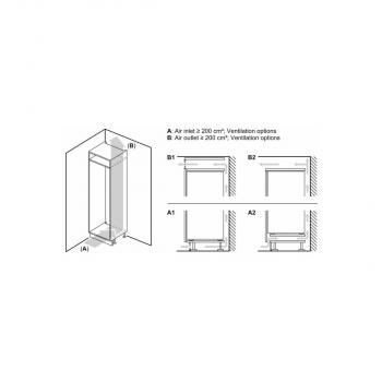 Siemens KB96NVFE0 iQ300 Einbau Kühl-Gefrierkombination, Nischenhöhe 195 cm, 383 L, Full noFrost, Festtürtechnik, Home Connect, hyperFresh, weiß