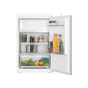 ARDEBO.de Siemens KI22LNSE0 iQ100 Einbaukühlschrank mit Gefrierfach, Nischenhöhe: 88 cm, 119 L, Schleppscharnier, Super Cooling, extrem leise, Home Connect, weiß