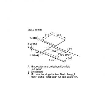 Bosch HND611LS66 EEK: A Einbauherd-Set mit Glaskeramik-Kochfeld (HEB517BS0+NKN645GA2E), 60cm breit, Bräterzone, Kindersicherung, 71L, Backwagen, edelstahl