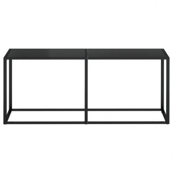 Konsolentisch Schwarz 180x35x75,5 cm Hartglas