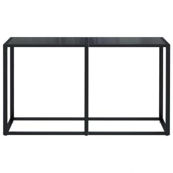 Konsolentisch Schwarz 140x35x75,5 cm Hartglas